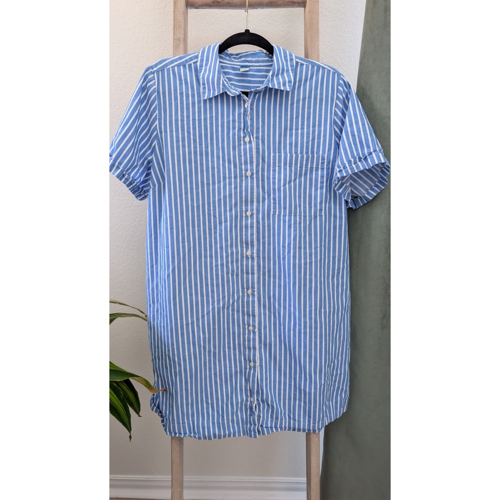 Old Navy Blue-Striped Shirt Dress, size XL